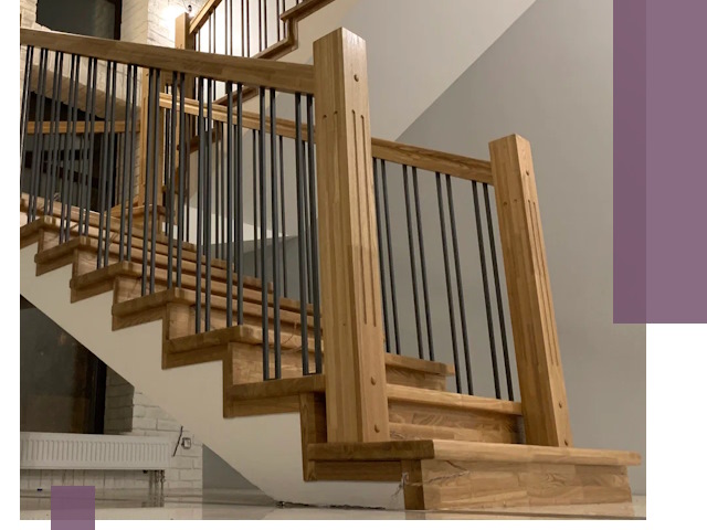 Реставрация деревянных и металлических лестниц в Ефремах