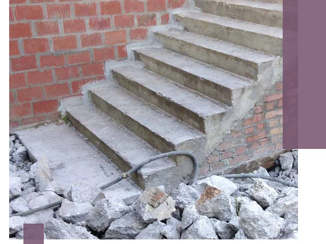 Демонтаж бетонных лестниц в Ефремах: быстро и безопасно