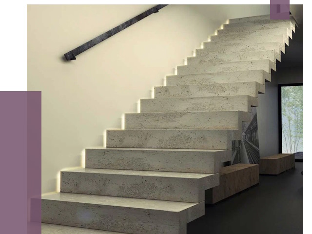 Облицовка бетонных лестниц в Ефремах от 4610 руб/м2 