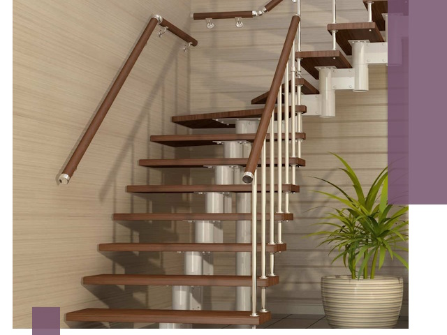 Изготовление модульных лестниц под ключ в Ефремах