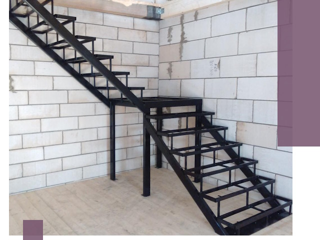 Лестницы на металлокаркасе под ключ в Ефремах — изготовление и монтаж