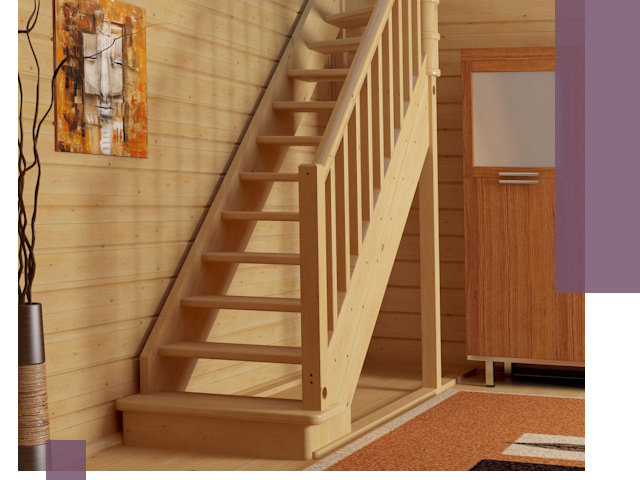 Лестницы эконом класса под ключ в Ефремах — недорого и быстро