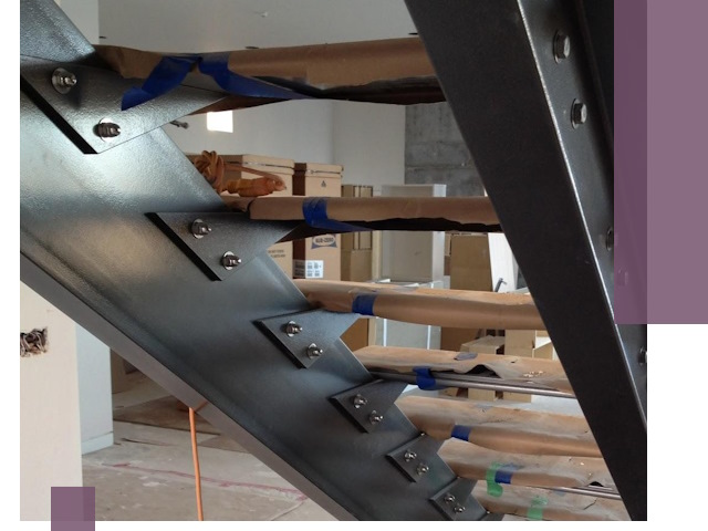 Усиление лестничных конструкций и усиление опор в Ефремах