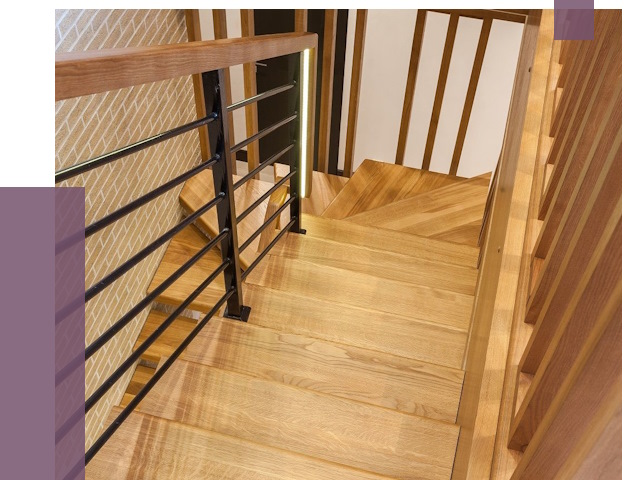 Лестницы из ясеня в Ефремах под ключ от 10040 руб. 