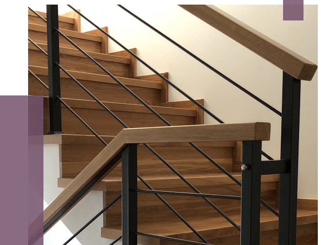 Обшивка металлической лестницы деревом в Ефремах от 4354 руб. 