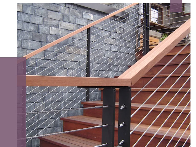 Тросовые перила под ключ в Ефремах от 7786 руб. 