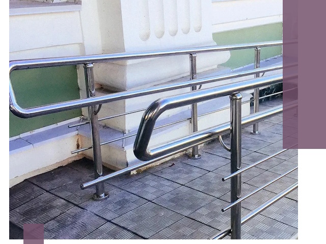 Ограждения пандусов из металла и нержавейки в Ефремах