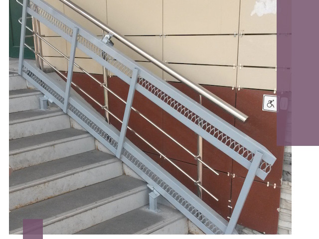 Изготовление откидных пандусов под ключ в Ефремах