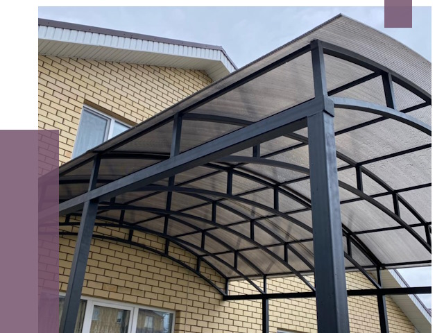 Монтаж козырьков в Ефремах от 11526 руб. | ПРОЛЁТ-Фрм