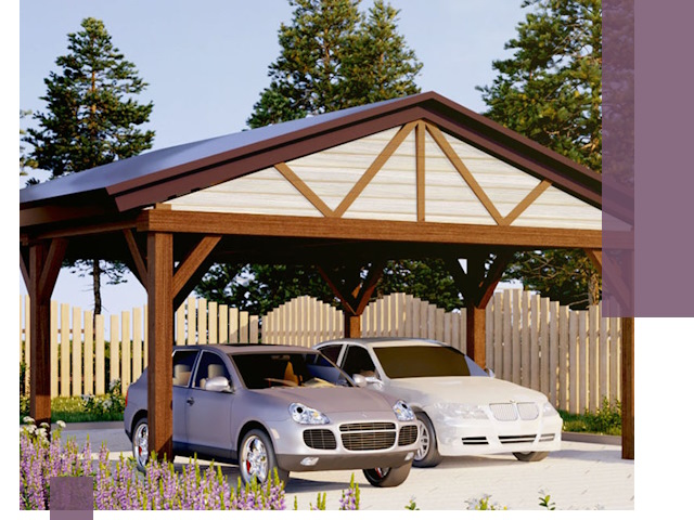 Навесы для автомобиля в Ефремах — изготовление и монтаж