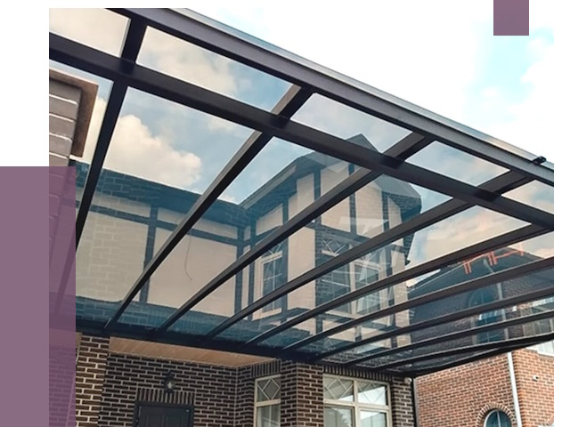 Навесы из поликарбоната в Ефремах от 8626 руб. под ключ — ПРОЛЁТ-Фрм