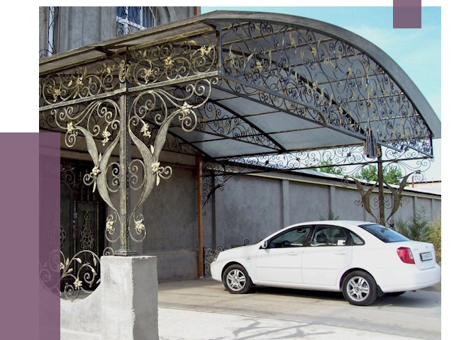 Кованые навесы в Ефремах от 14599 руб. | ПРОЛЁТ-Фрм