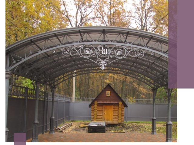 Кованые навесы премиум-класса под заказ в Ефремах