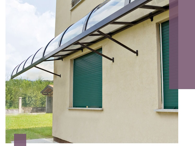 Козырьки над окнами в Ефремах — изготовление и монтаж по выгоде