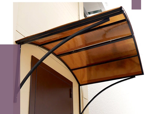 Недорогие козырьки в Ефремах от 7602 руб.  | ПРОЛЁТ-Фрм