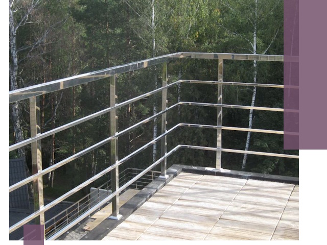 Парапеты из нержавеющей стали в Ефремах — изготовление и монтаж