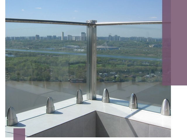 Стеклянные парапеты премиум класса в Ефремах для домов и бизнесов