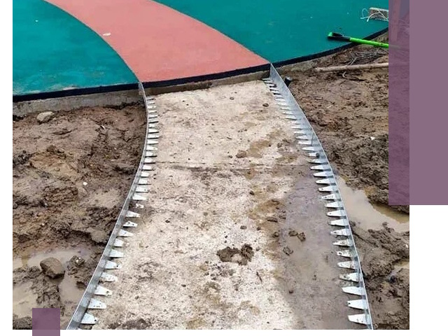 Металлические бордюры для дорожек в Ефремах — монтаж и изготовление