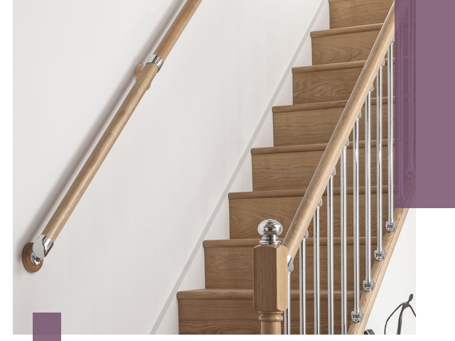 Пристенные поручни из стали и нержавейки под монтаж в Ефремах